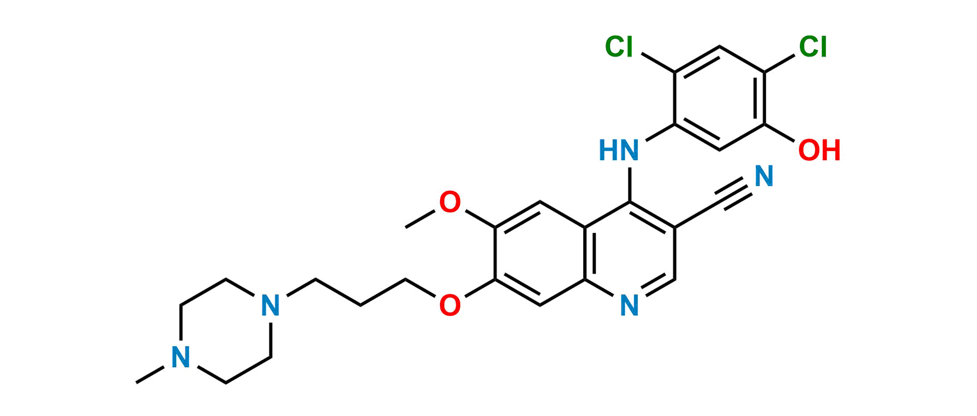 Picture of Bosutinib Desmethyl Impurity