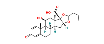 Picture of Budesonide 17-Carboxylic Acid Impurity