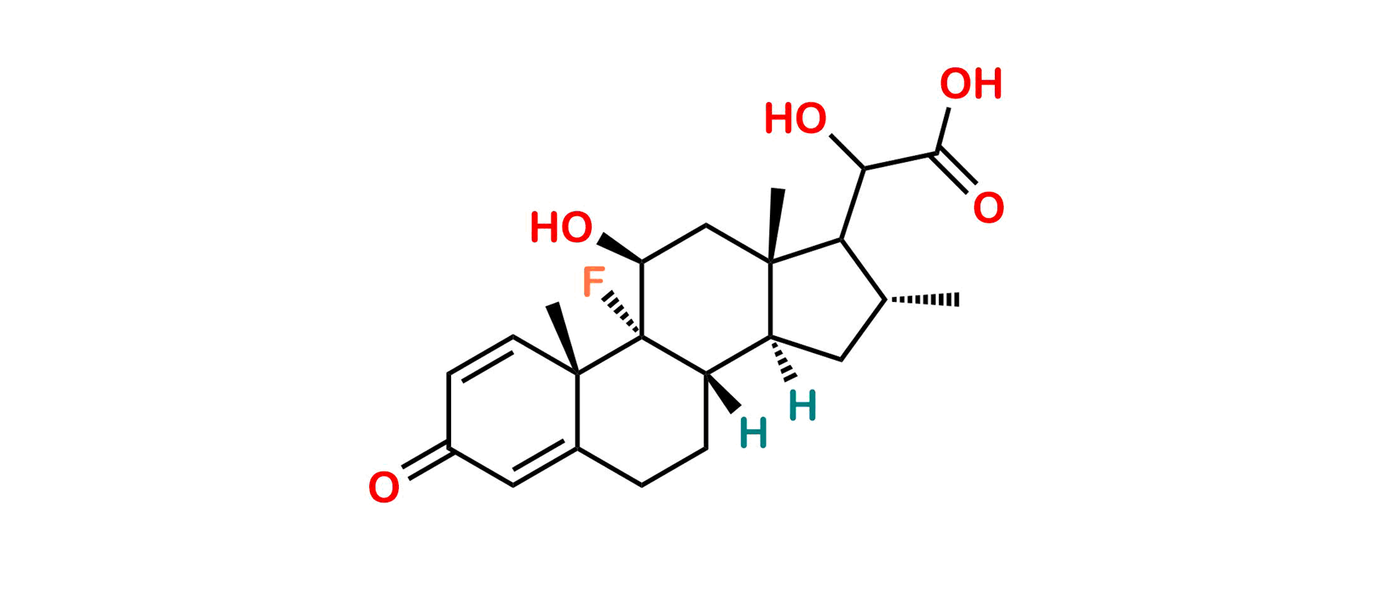 Picture of 17-Dehyroxy  Dexamethasone Glyoxilic Acid Alcohol