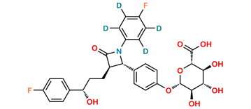 Picture of Ezetimibe D4 Phenoxy Glucuronide