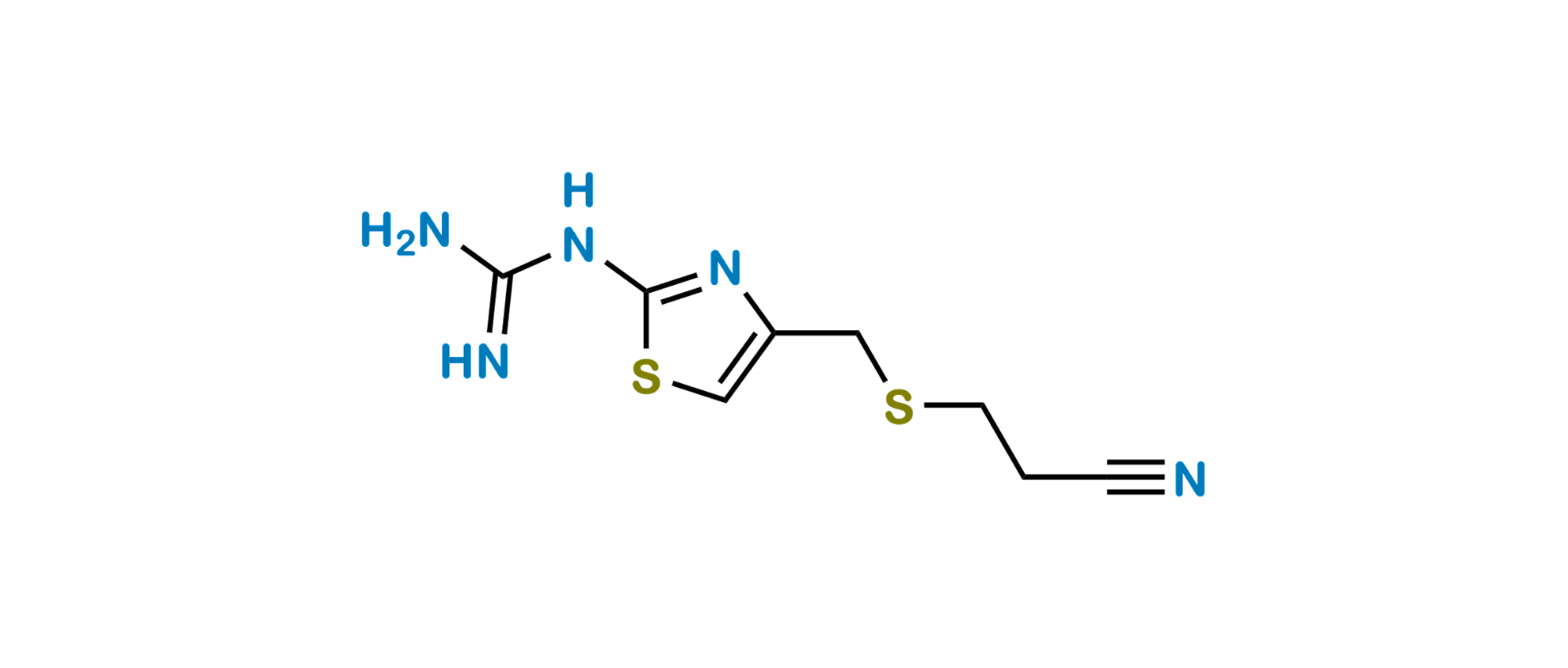 Picture of Famotidine Cyanoethyl Impurity 