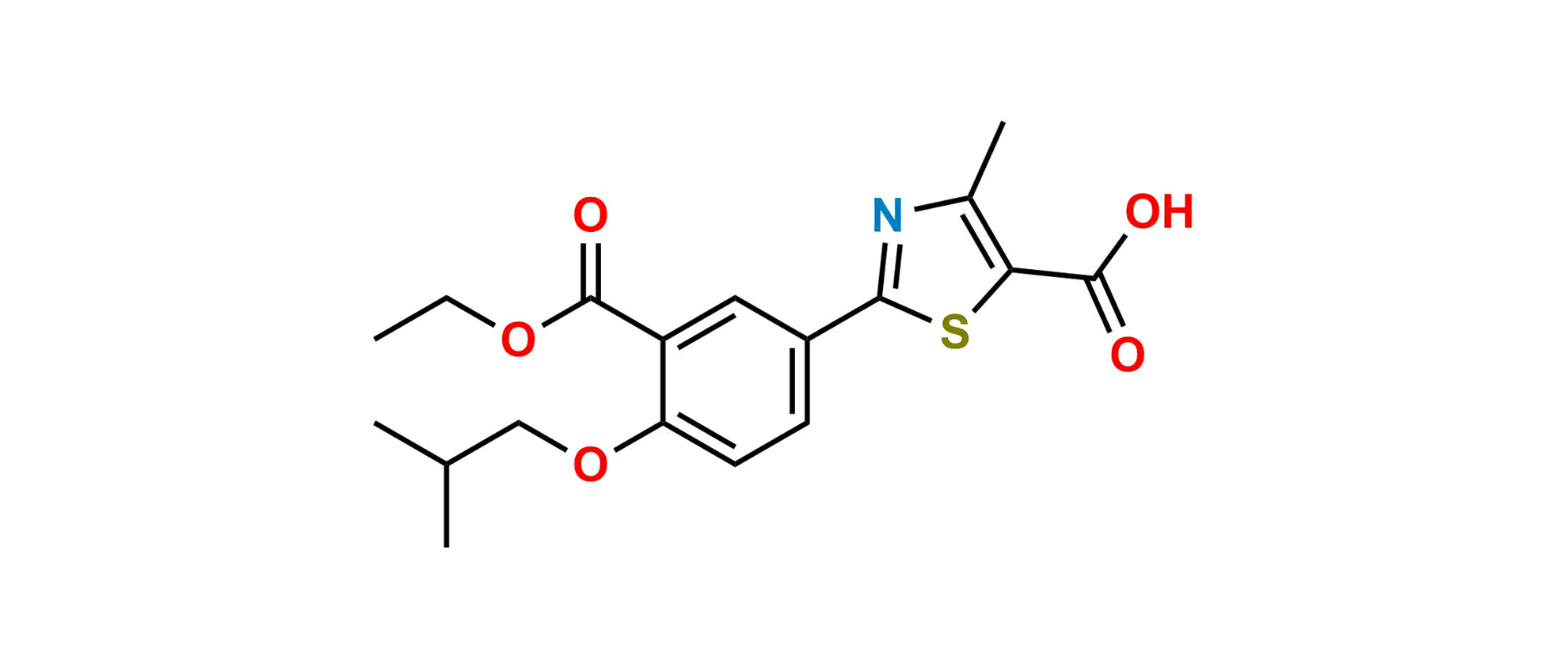 Picture of 3-Descyano-3-ethoxycarbonyl Febuxostat