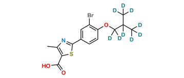 Picture of 3-Descyano 3-Bromo-Febuxostat D9