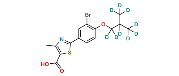 Picture of 3-Descyano 3-Bromo-Febuxostat D9