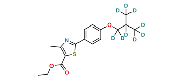 Picture of 3-Descyano Febuxostat D9 Ethyl Ester