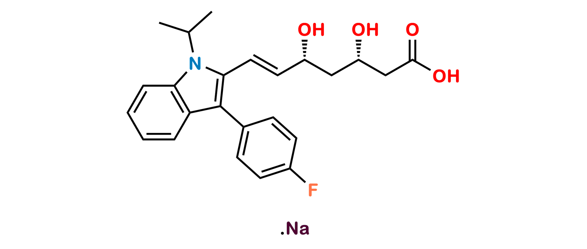 Picture of (3S,5R)-Fluvastatin Sodium Salt