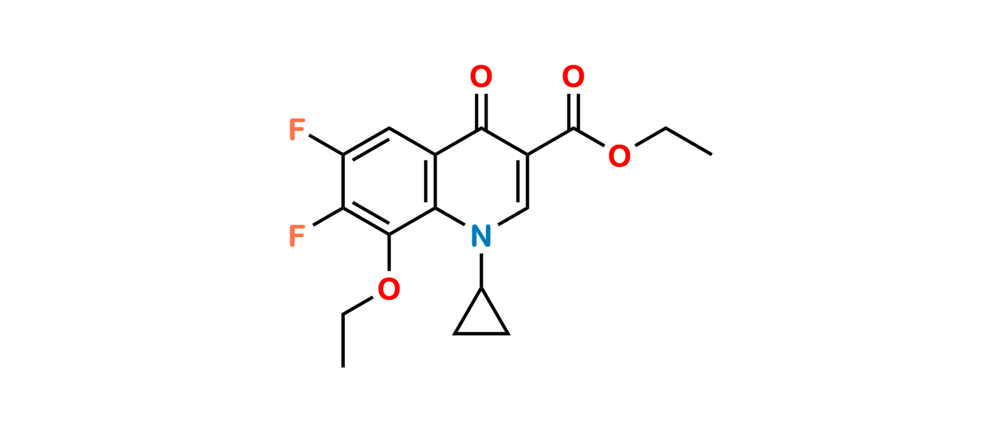 Picture of Moxifloxacin Difluoro Ethoxy Ethyl Ester