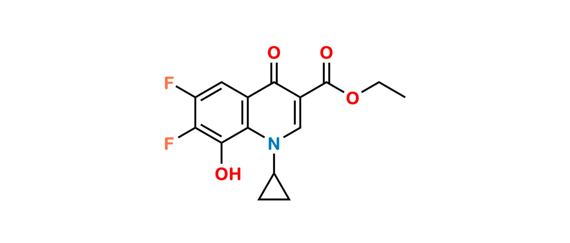 Picture of Moxifloxacin Difluoro Hydroxy Ethyl Ester 