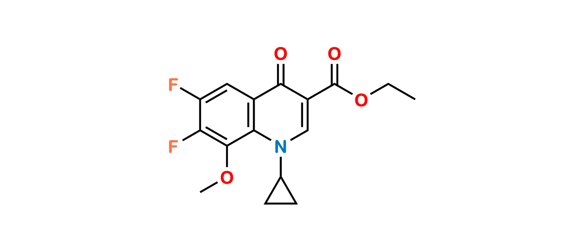 Picture of Moxifloxacin Difluoro Methoxy Ethyl Ester