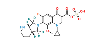 Picture of rac cis-Moxifloxacin-d4 Acyl Sulfate