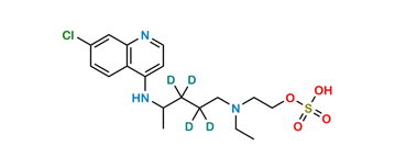 Picture of Hydroxychloroquine-d4 O-Sulfate