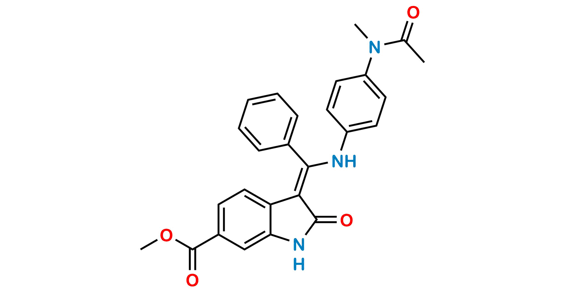 Picture of Nintedanib Acetyl Impurity 