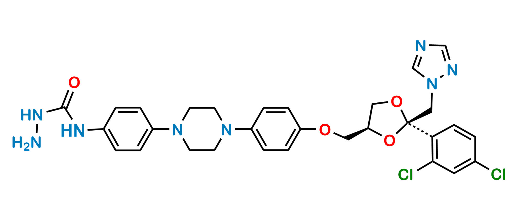 Picture of Itraconazole Hydrazinyl Impurity