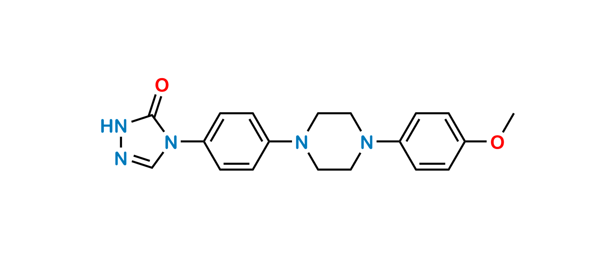 Picture of Itraconazole Methoxy Triazolone Impurity 