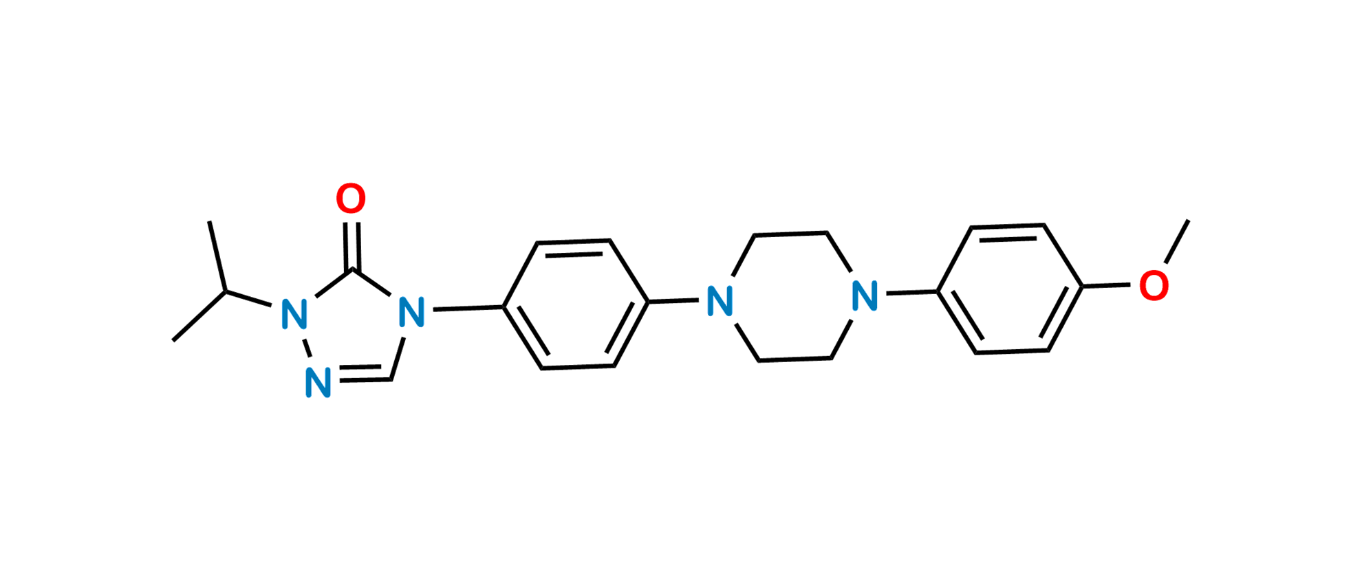 Picture of Itraconazole Methoxy Isopropyltriazolone Impurity