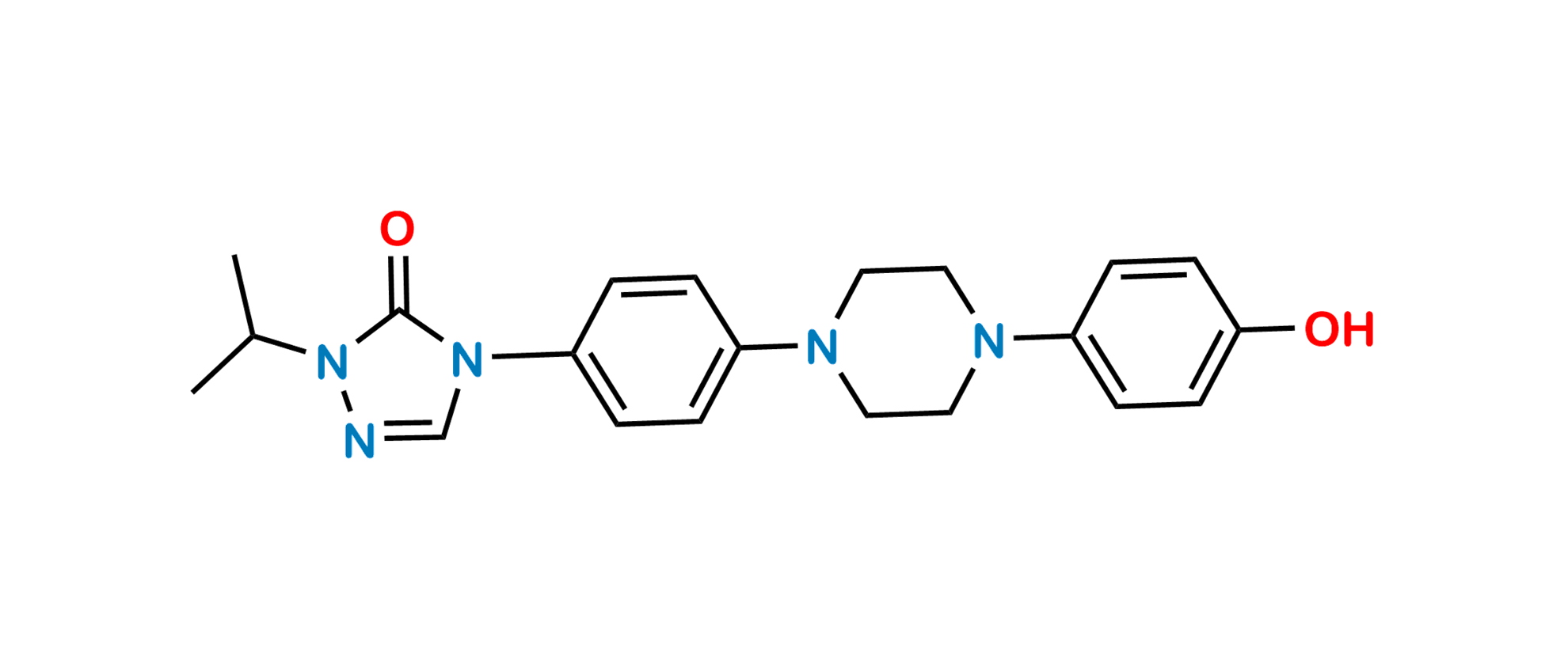 Picture of Itraconazole Hydroxy Isopropyltriazolone Impurity