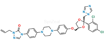 Picture of Des-(2-butyl) N-Allyl Itraconazole