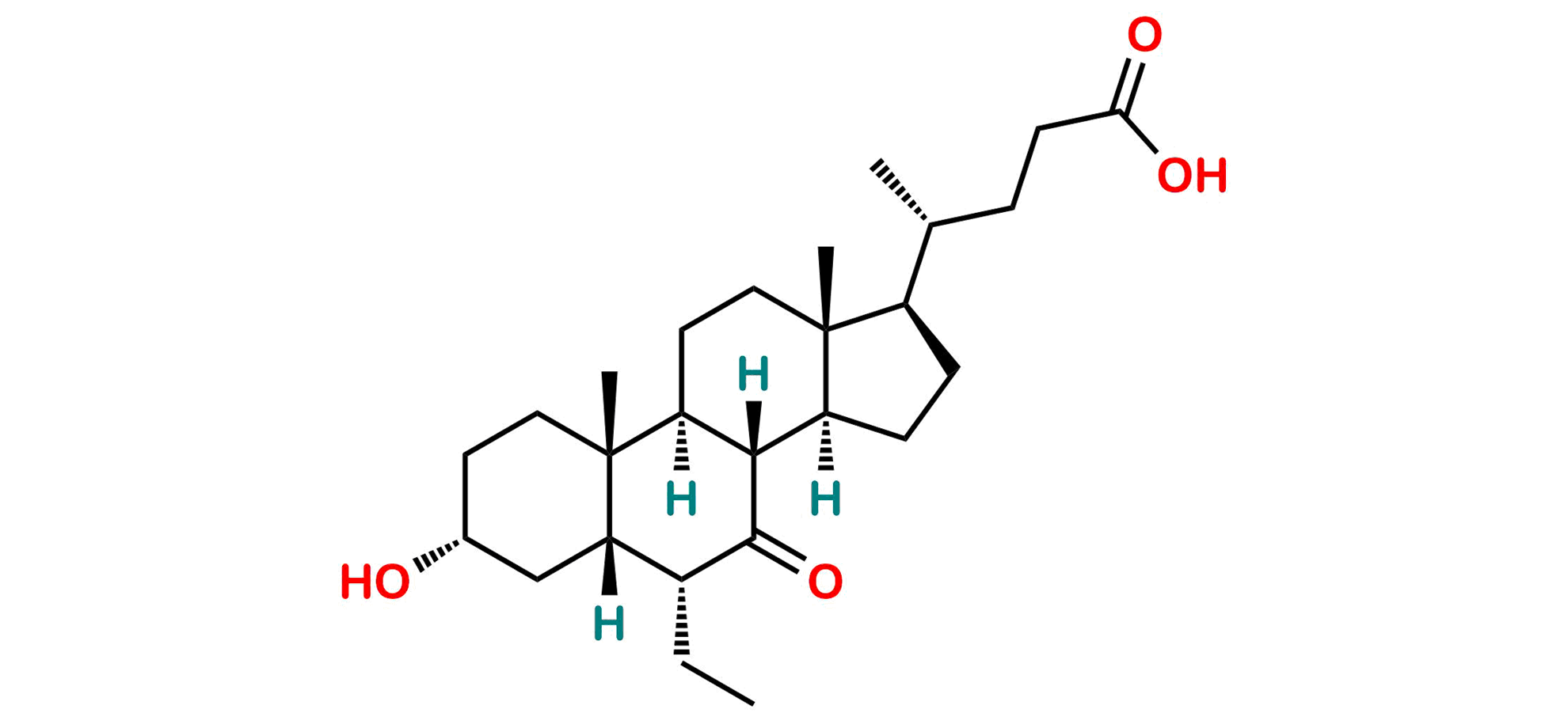 Picture of 3α-Hydroxy-7-Keto-6α-Ethyl-5β-Cholanic Acid