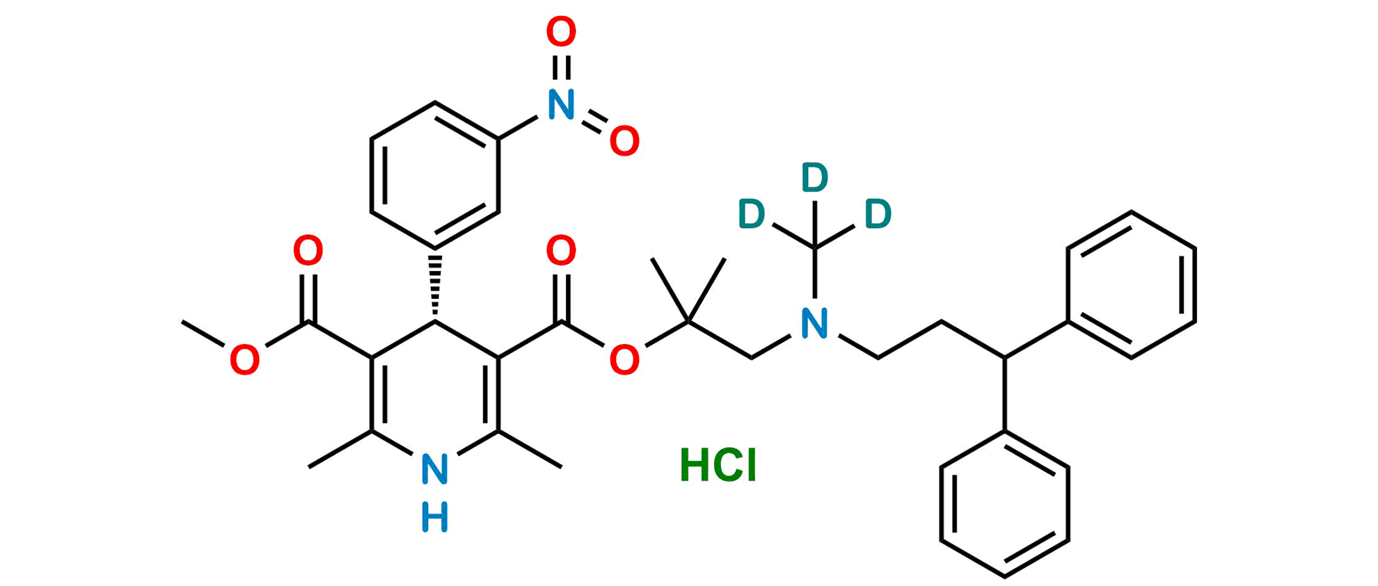 Picture of (S)-Lercanidipine D3 Hydrochloride