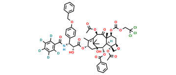 Picture of 3’-P-O-Benzyl-7-{[(2,2,2,-trichloroethyl)oxy]carbonyl} Paclitaxel-d5