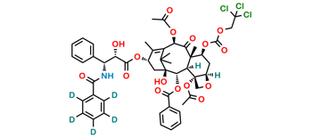 Picture of 7-{[(2,2,2,-Trichloroethyl)oxy]carbonyl} Paclitaxel-d5