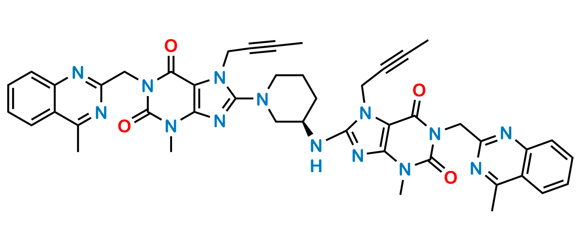 Picture of N-Depiperidin-3-Amine Linagliptin Dimer