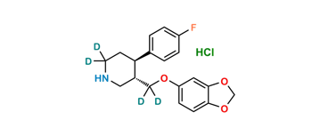 Picture of rac trans-Paroxetine-d4 Hydrochloride