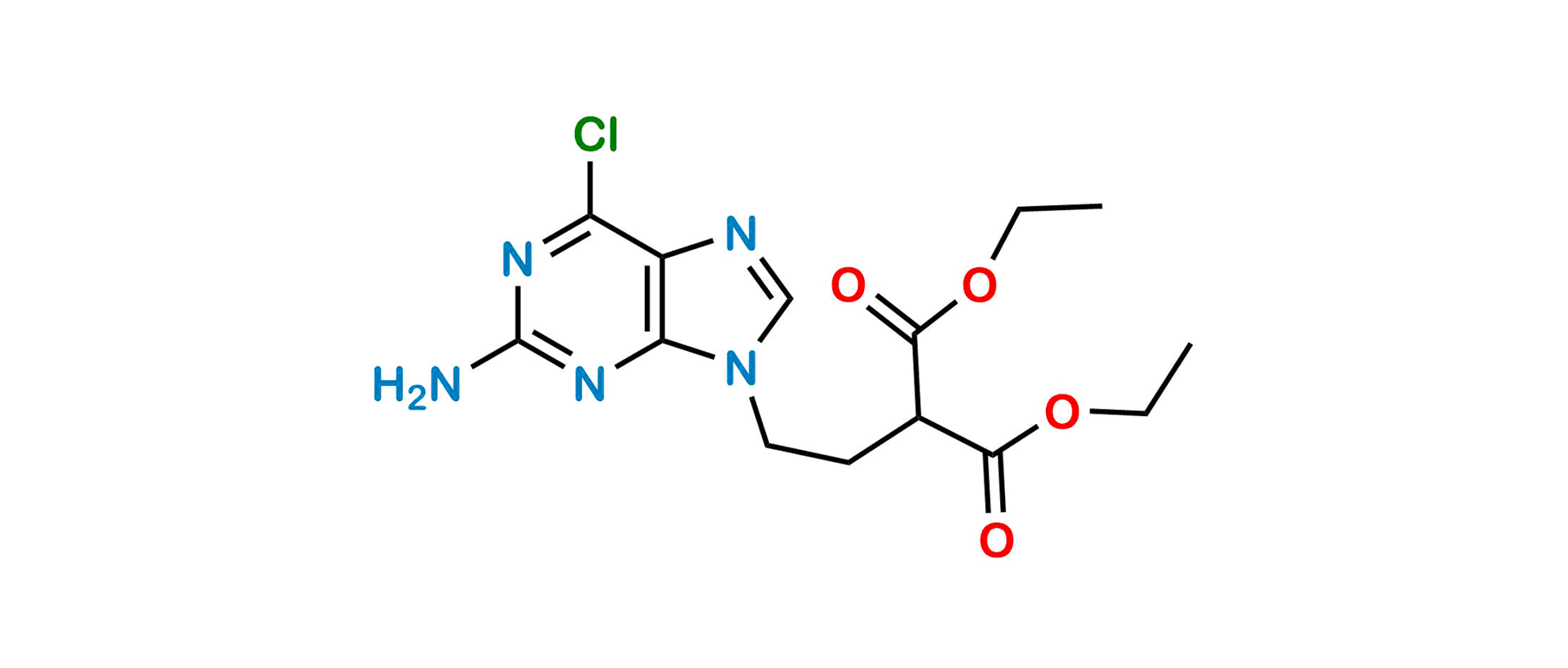 Picture of Penciclovir Diethyl Decarboxylated Compound