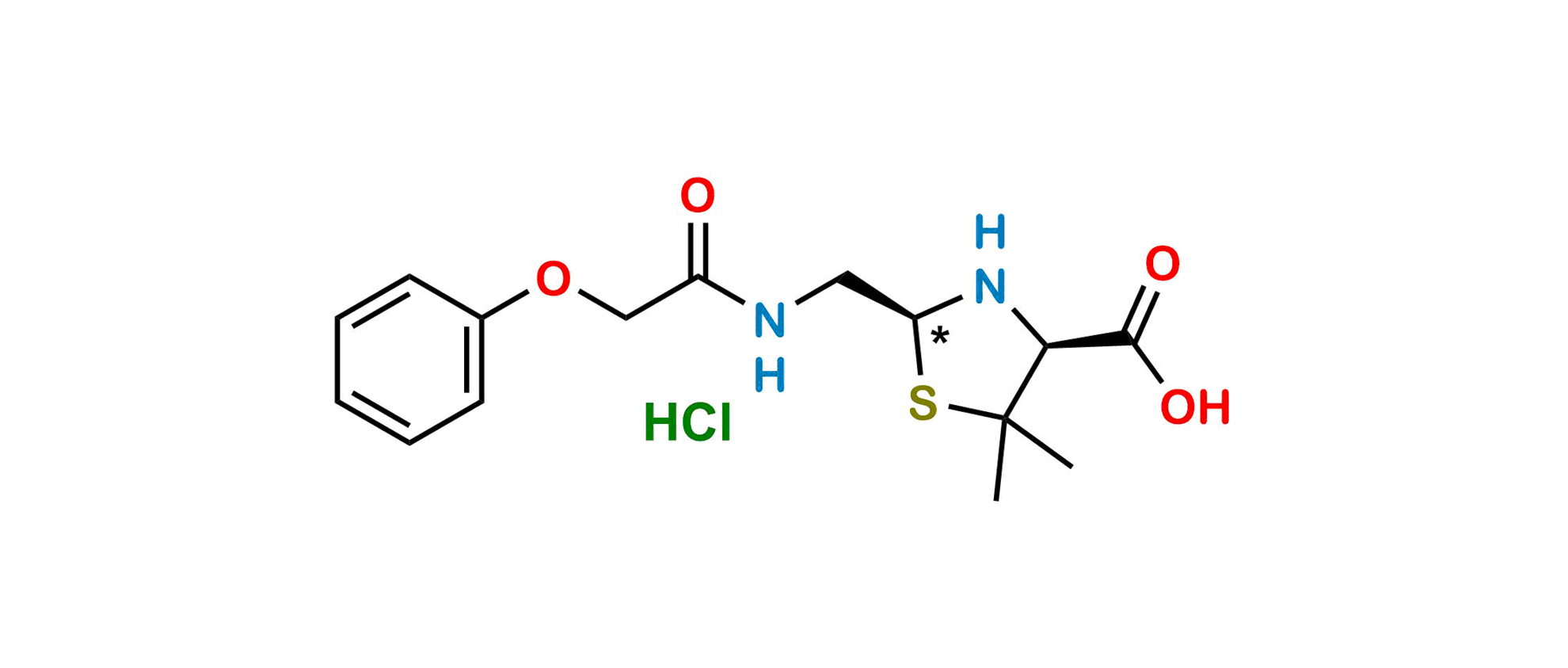 Picture of Phenoxymethylpenicillin EP Impurity F HCl 