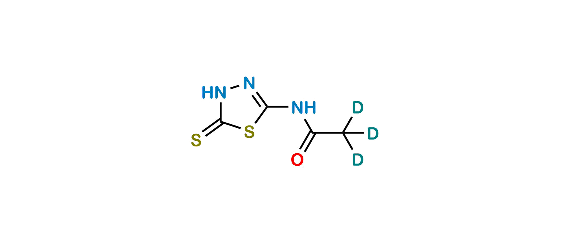 Picture of 2-Acetamido-5-Mercapto-1,3,4-Thiadiazole D3