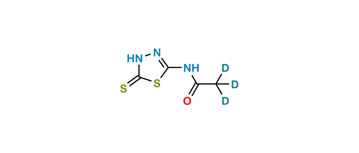 Picture of 2-Acetamido-5-Mercapto-1,3,4-Thiadiazole D3