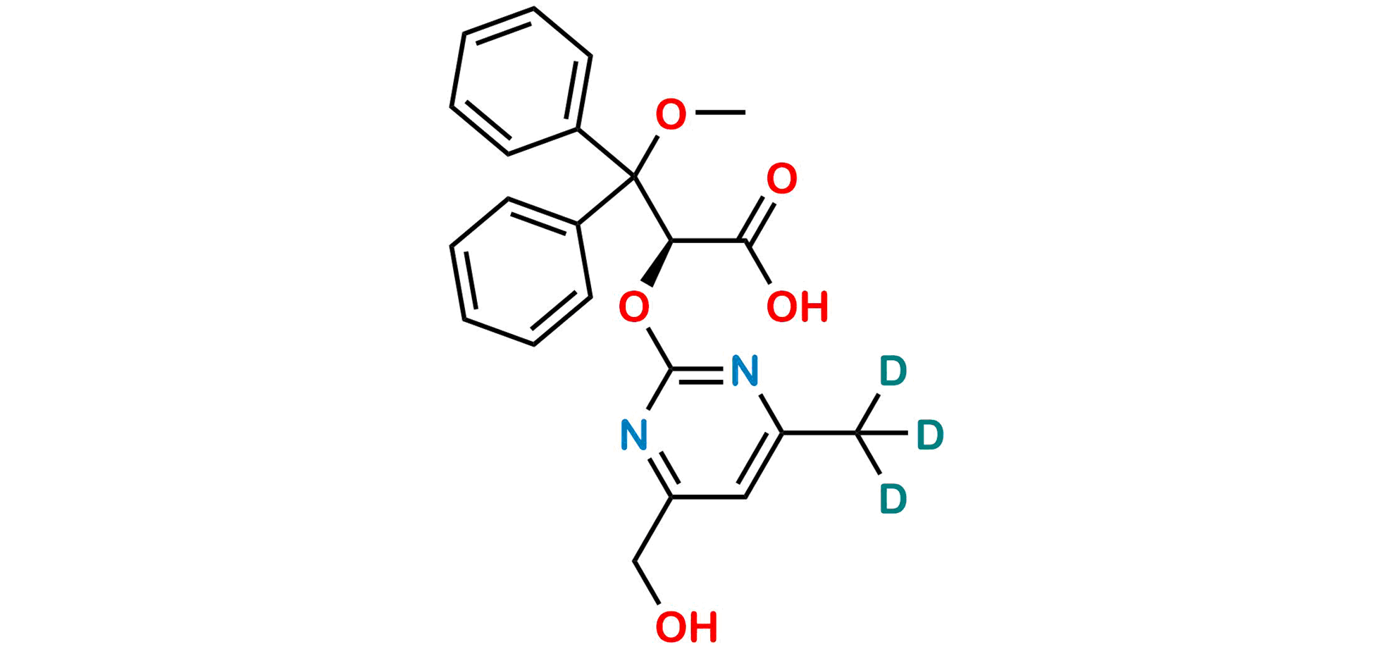 Picture of 4-Hydroxy Methyl Ambrisentan D3