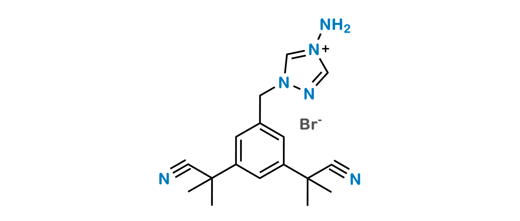 Picture of 4-Aminoanastrozolium Bromide  