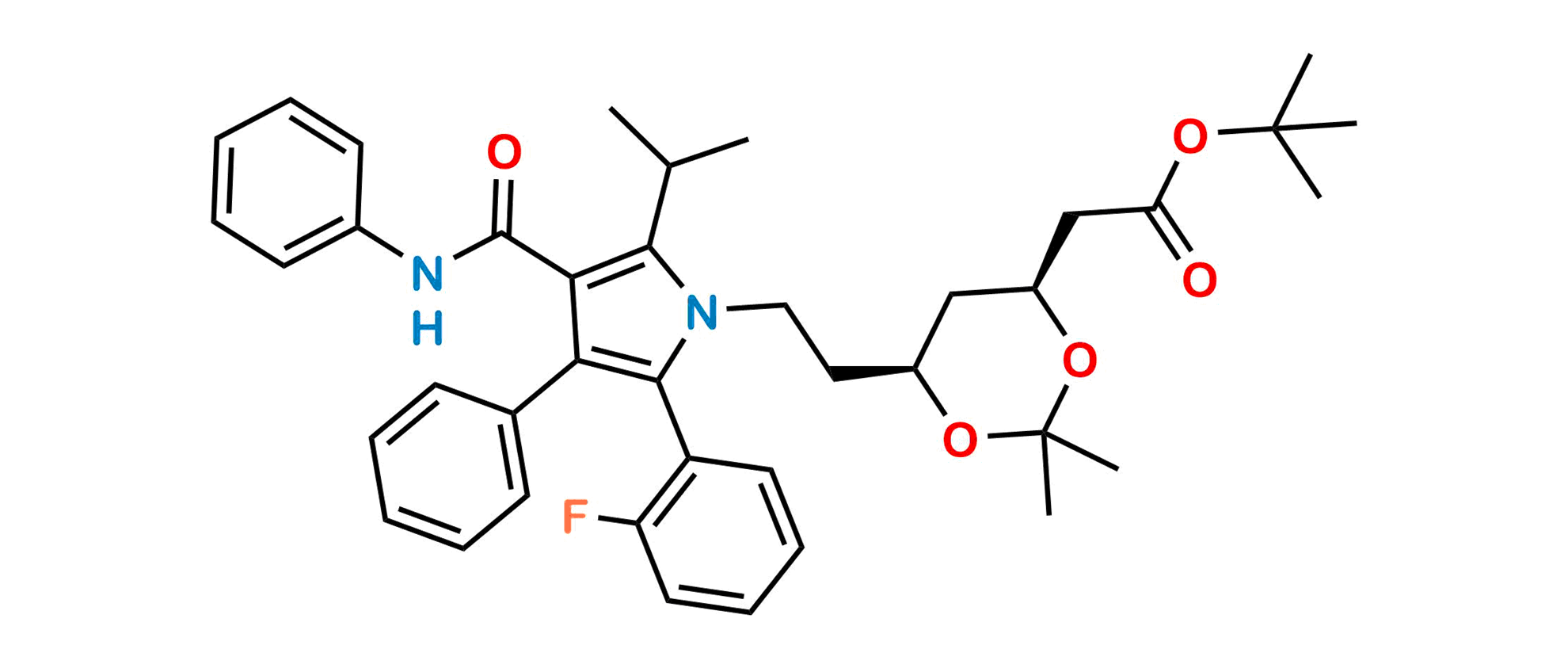 Picture of Atorvastatin 2-Fluoro t-Butyl Ester