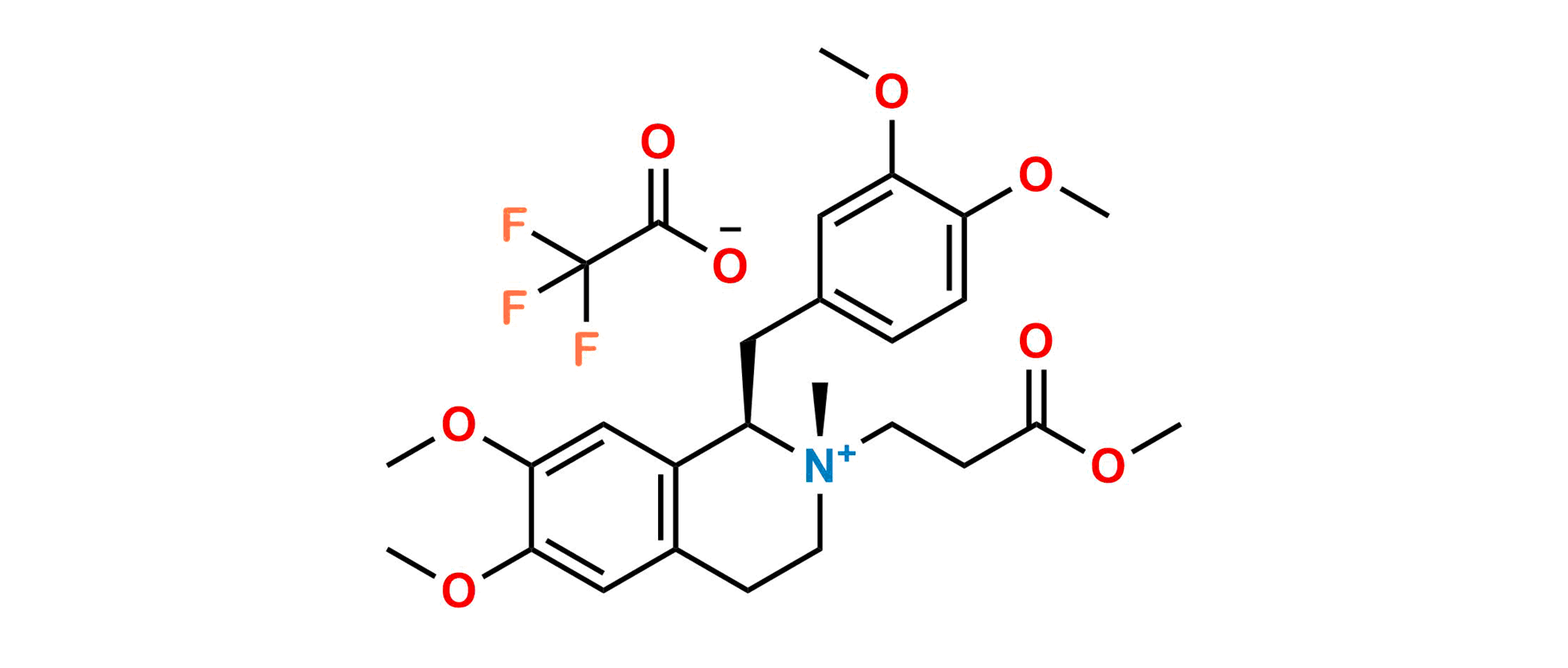 Picture of Trans Atracurium Quaternary methyl ester Trifluoroacetate salt