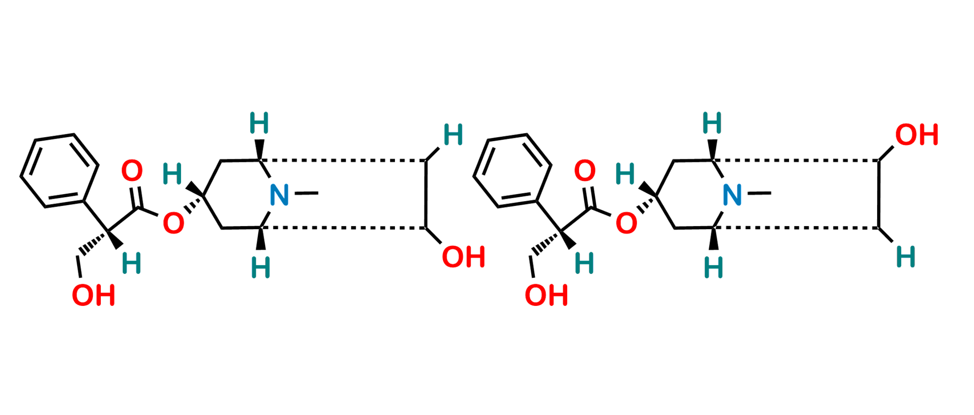 Picture of Atropine impurity E (7-hydroxyhyoscyamine) & Atropine impurity D (6-hydroxyhyoscyamine)