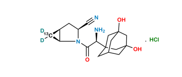 Picture of Hydroxy Saxagliptin-13C,D2 Hydrochloride