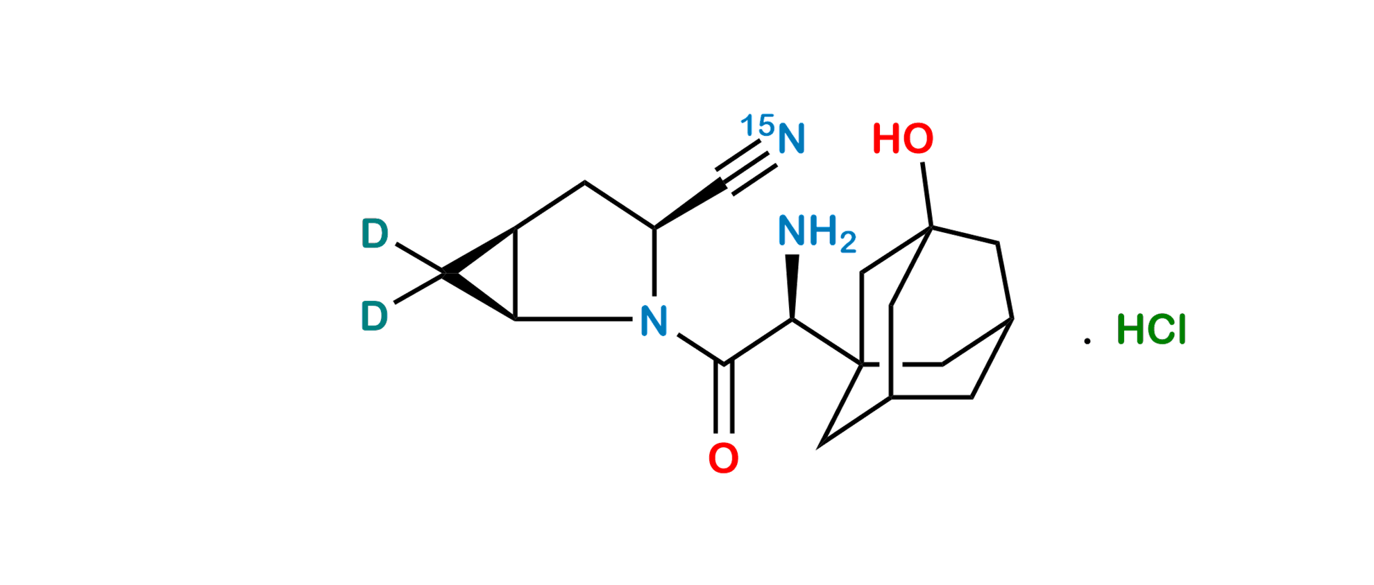 Picture of Saxagliptin-15N,D2 Hydrochloride