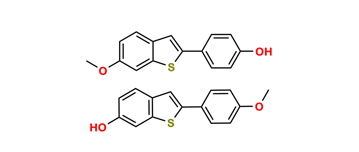 Picture of Raloxifene (mixture of Impurity  8 & 9)