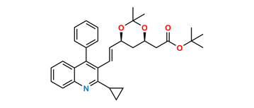 Picture of Pitavastatin Desfluoro Acetonide t-Butyl Ester