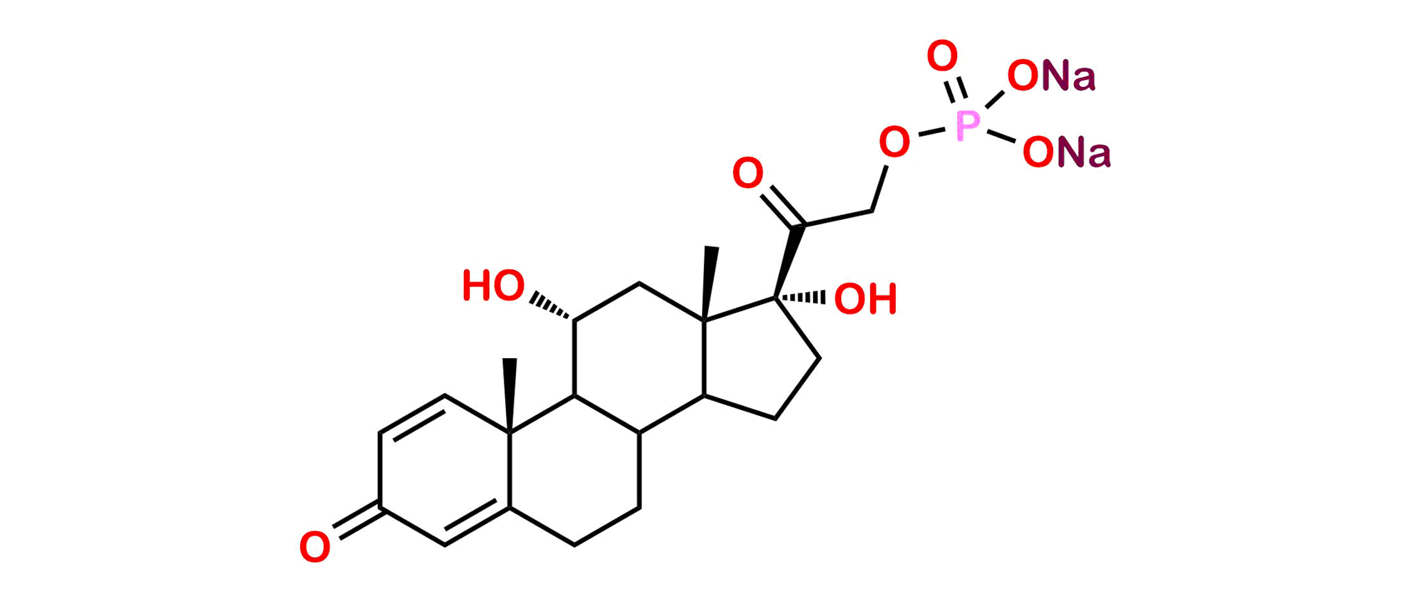 Picture of 11-a.-hydroxyprednisolone sodium phosphate