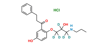 Picture of 5-Hydroxy Propafenone D5 Hydrochloride