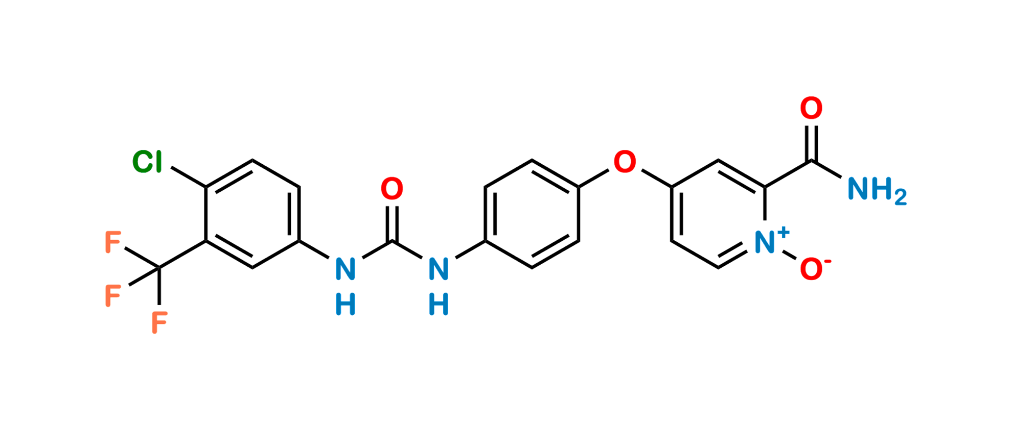 Picture of N-Desmethyl Sorafenib (Pyridine)-N-oxide