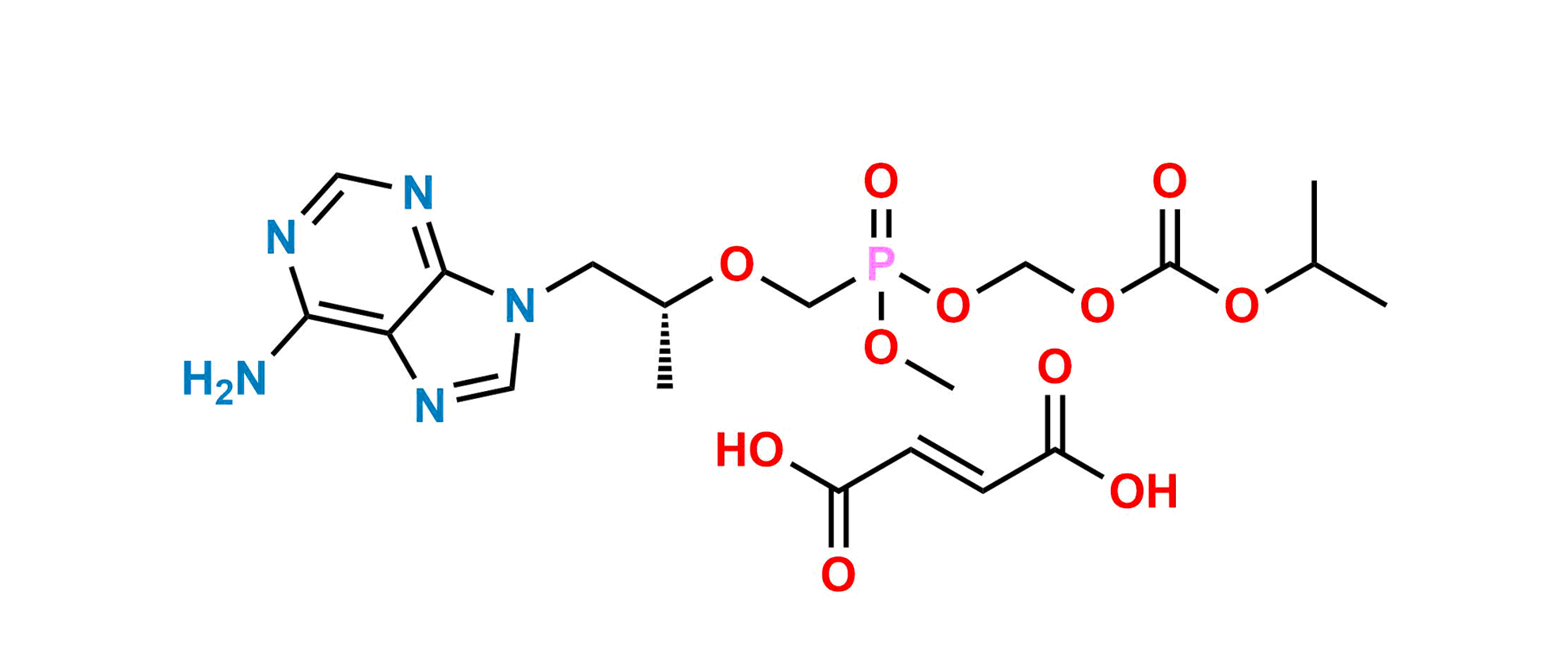 Picture of Mono-POC Methyl Tenofovir Fumarate (Mixture of Diastereomers)