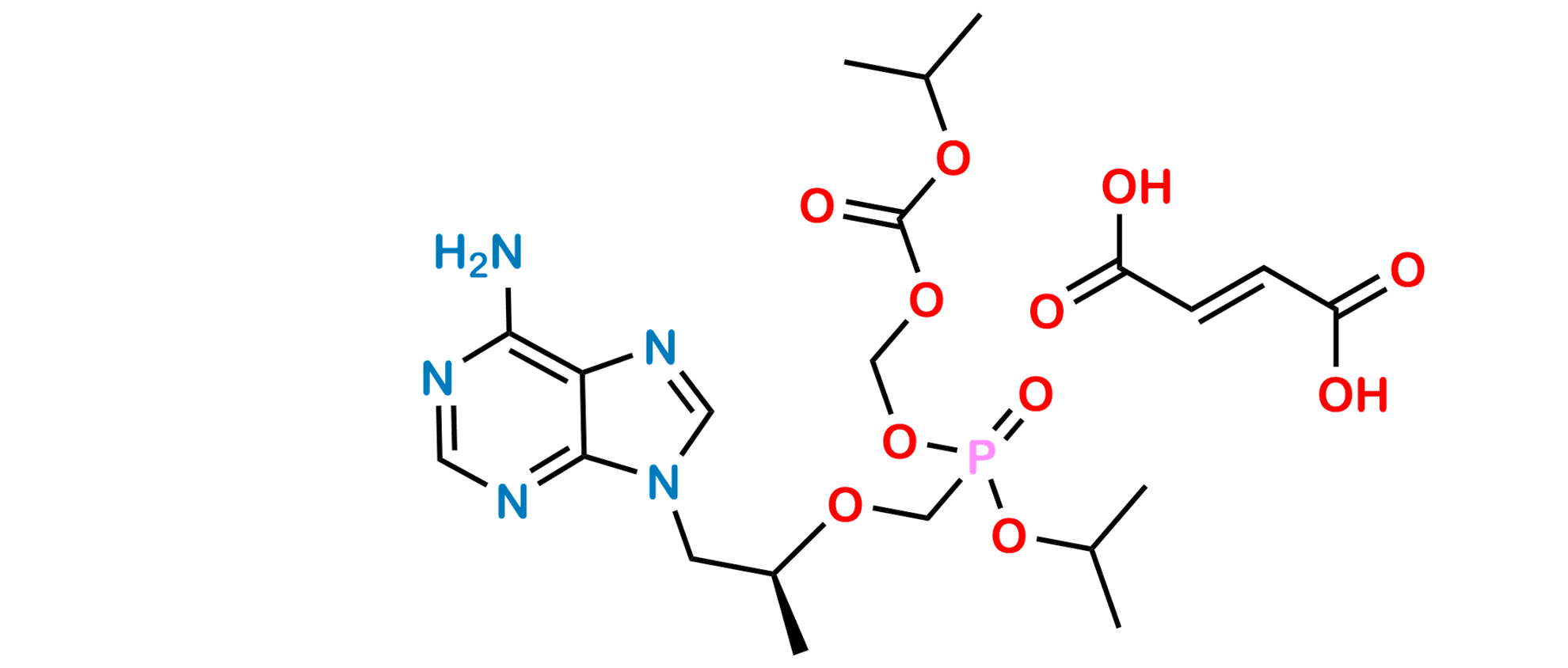 Picture of rac-Tenofovir Disoproxil Related Compound G Fumarate