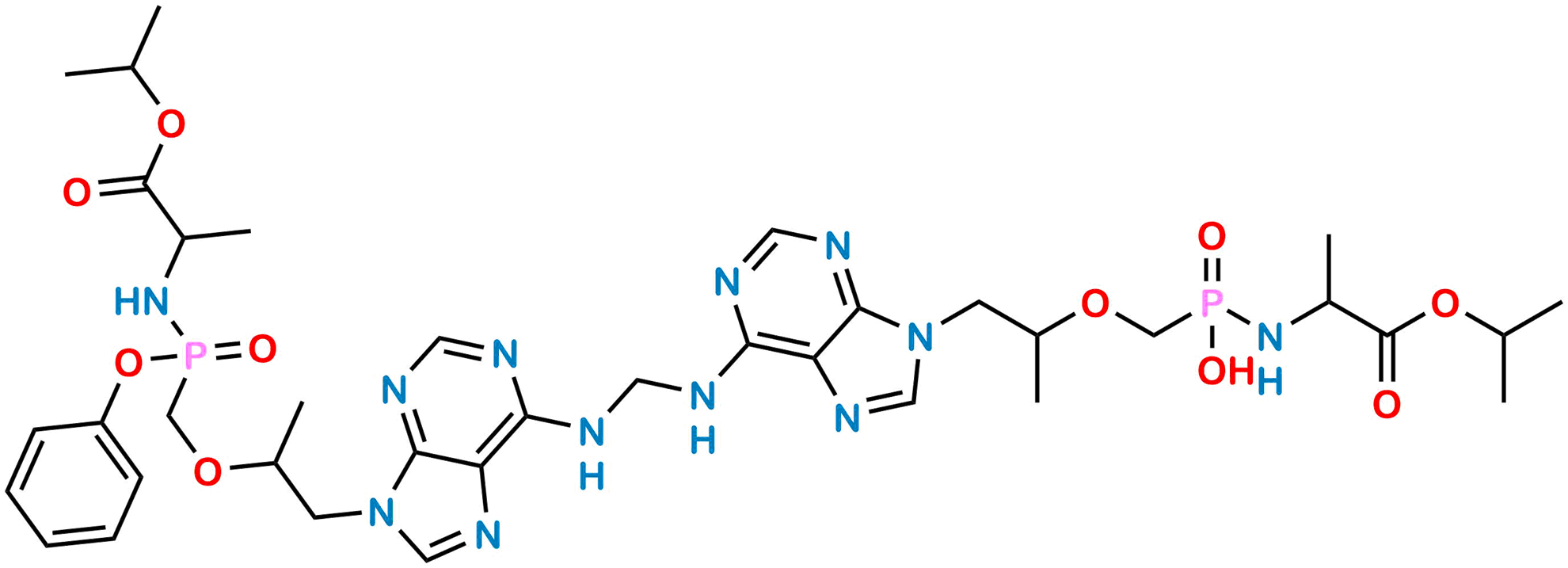 Picture of Des-Phenol Tenofovir Alfenamide+Tenofovir Alafenamide Dimer