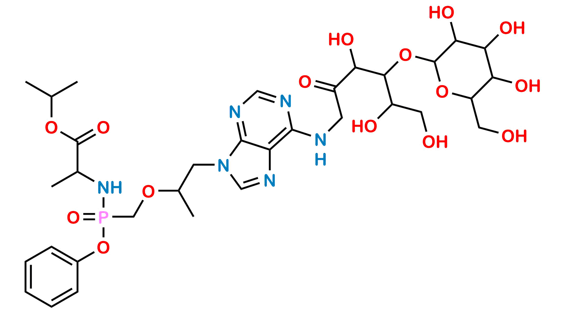 Picture of Tenofovie Alfenamide Amadori Rearrangement product