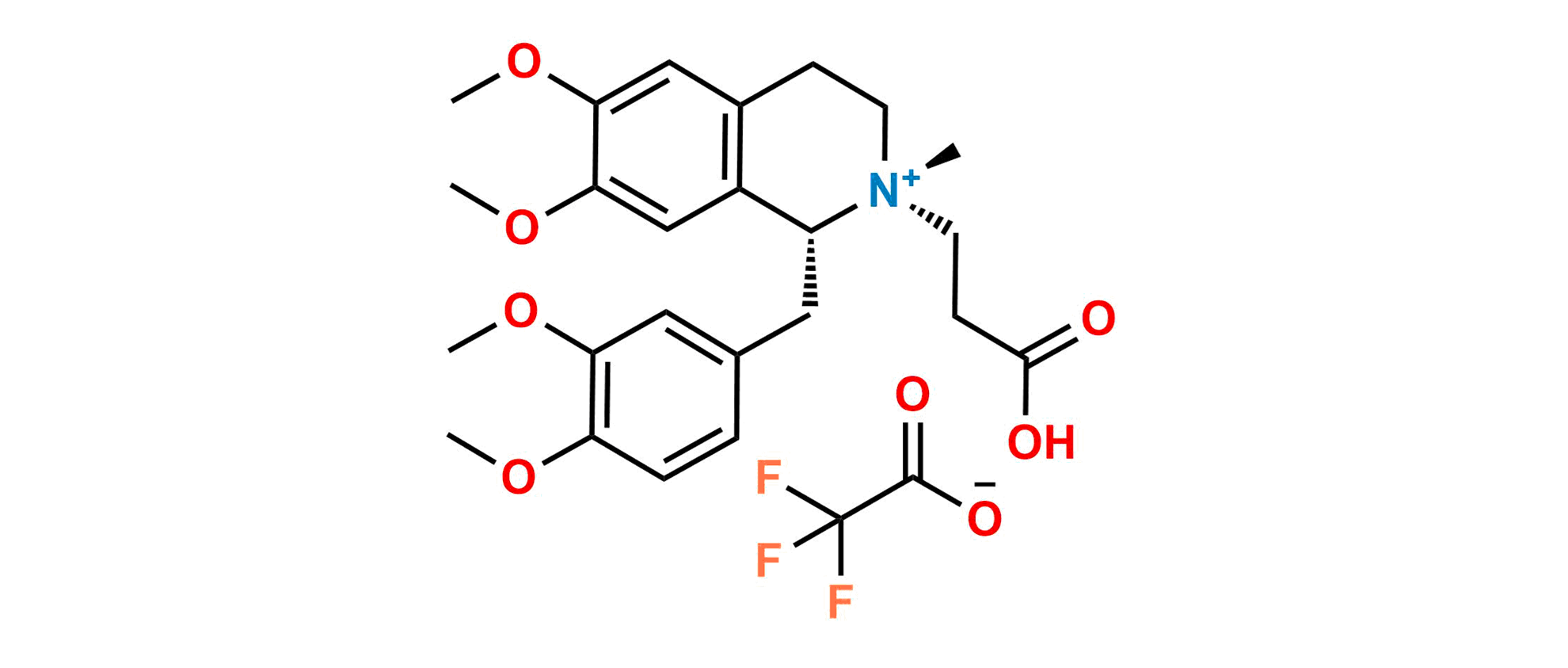 Picture of Atracurium Impurity E (cis-Quaternary Acid) TFA salt