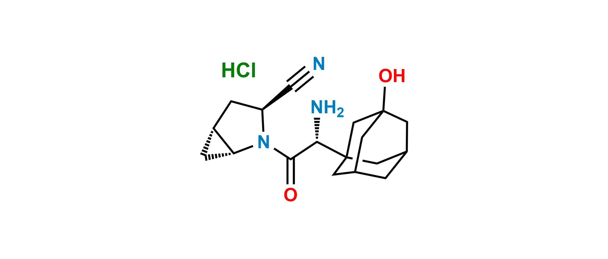 Picture of (2S,2R’,Trans)-Saxagliptin (HCl salt)