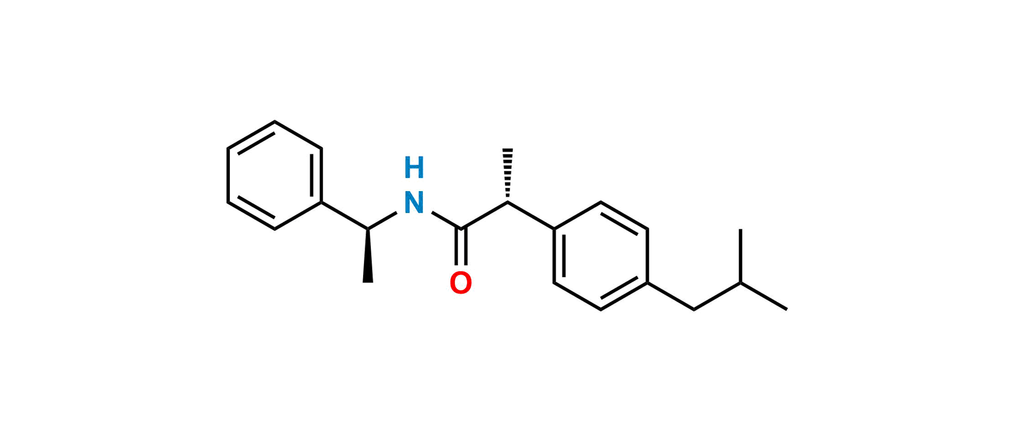 Picture of (S,R)-N-(1-Phenylethyl) Ibuprofen Amide